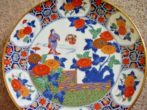 Japanese large imari lady - large,