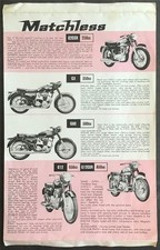 MATCHLESS MOTORCYCLES Sales