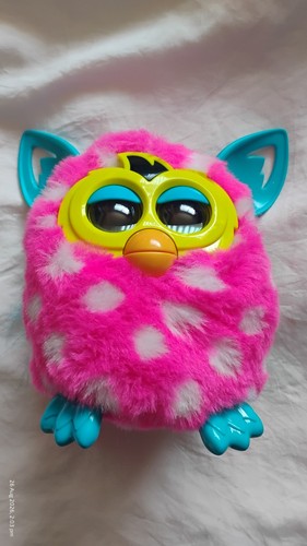 Furby boom white - furby, polka