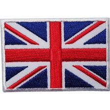 UK Flag Embroidered Iron Sew