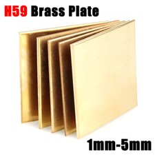 Thick 1mm 2mm 3mm 4mm 5mm H59 Brass Solid Plate Sheet L 100mm 150mm 200mm 300mm