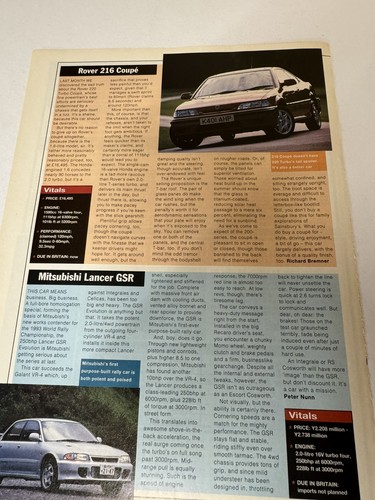 Original rover 216 coupe - rover,