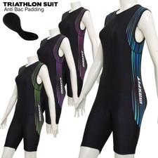 Ladies Triathlon Suit Padded Cycling Swimming Running Suit Yoga Womens Tri Suit