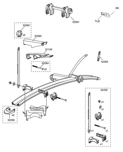 Thule 4th bike adapter for - bike,