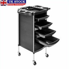 4 Drawer Salon Hairdresser Trolley Beauty Barber Storage Basket Rolling Cart, UK