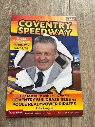 Coventry speedway programme - coventry,