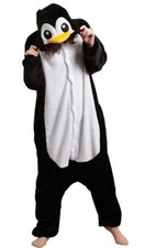 Penguin Animal Onesiee Kigurumi Fancy Dress Costume Hoody Pajamas Sleep wear