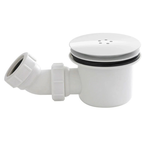 Shower waste trap 90mm white - trap,