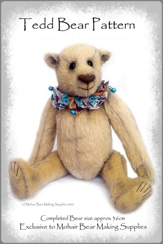 Ooak mohair teddy bear - teddy, sewing