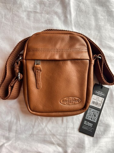 Eastpak brown leather shoulder - eastpak,