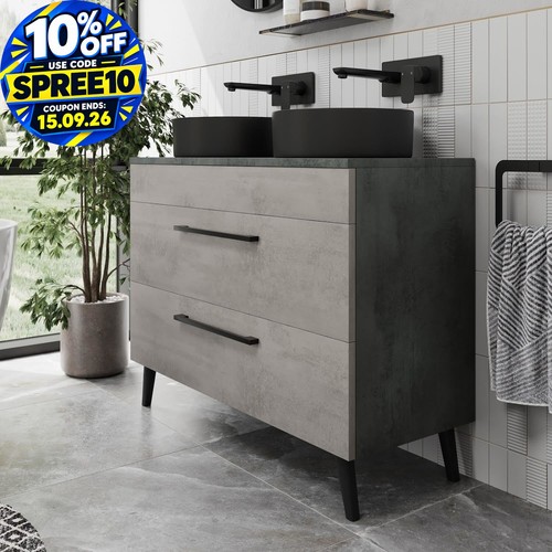 Bathroom vanity unit double - bathroom,