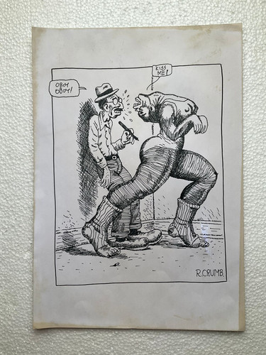 Robert crumb drawing and - crumb,