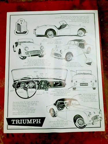 Triumph tr3 poster by varay - tr3,
