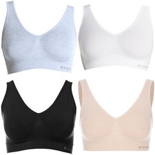 4x Bonds Womens Seamless Wireless Wire Free Comfy Crop Top Bra WVLHY Bulk