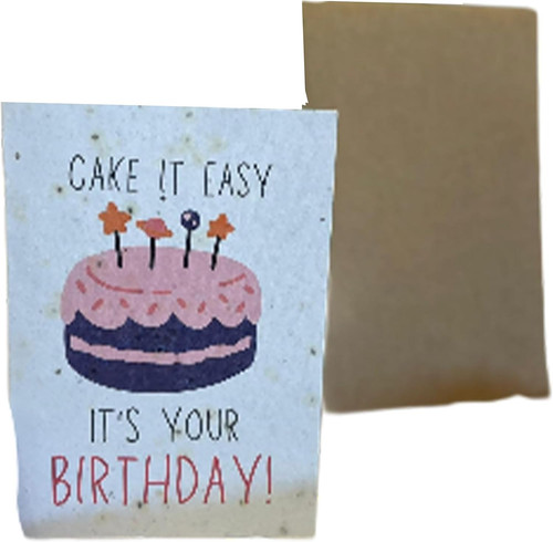 Birthday card plantable basil - plantable,