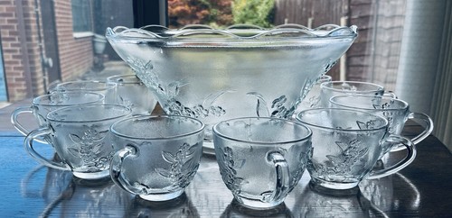Vintage indonesia glass punch - indonesia,