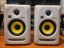 Pair of KRK Rokit 5 G3 WHITE ltd ed Powered Monitors. RP5G3W