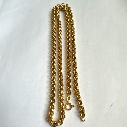 9ct yellow gold belcher chain - 9ct,