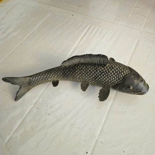 Vintage bronze koi carp - ​vintage,
