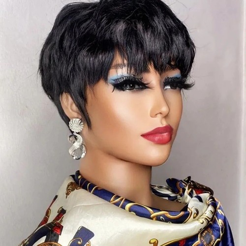 Brown short pixie cut - pixie,
