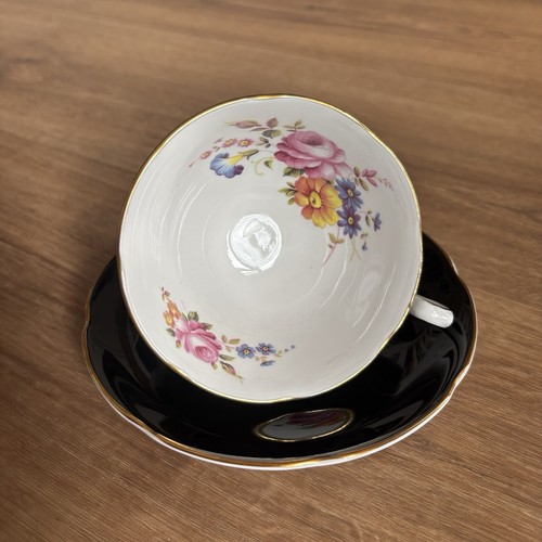 Royal grafton black floral - royal,
