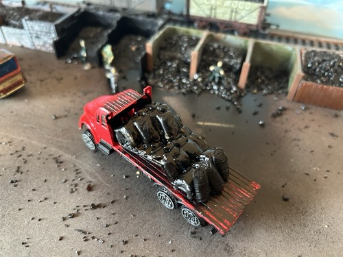 Coal yard huts - coal, &