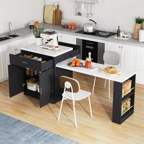 Kitchen island extendable - w/,