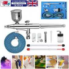 Mini Airbrush Kit Dual Action Spray Gun Model Paint Tattoo Nails 0.3/0.5mm Kit