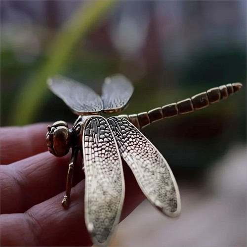 Vintage brass dragonfly - vintage,