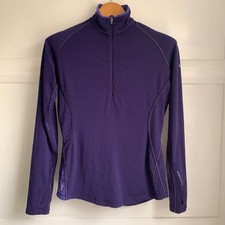 Icebreaker GT 260 Merino Wool Technical Base Layer Womens Medium Long Sleeve Top
