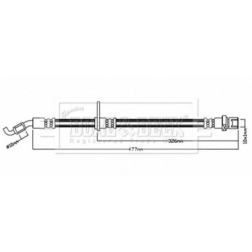Brake hose for subaru impreza - brake,