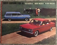 CHEVROLET CORVAIR RANGE USA Car Sales Brochure 1961 MONZA 500 700 GREENBRIER