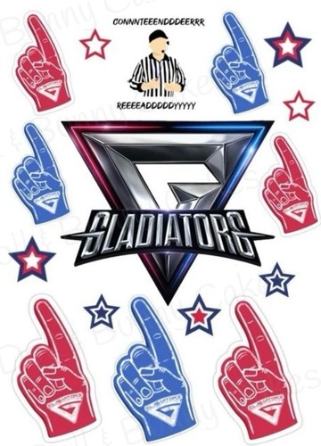 Gladiators edible cake - gladiators,