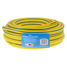 15m Garden Hose Pipe 50ft Professional Reinforced Braided Anti-Kink Hosepipe