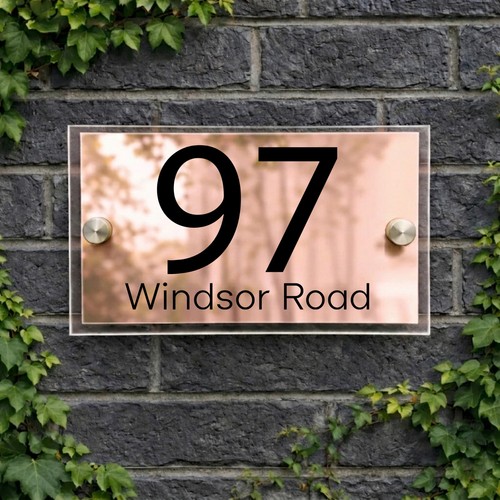 House number plaques - number,