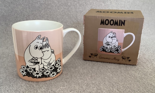 Pink moomin ceramic mug - pink,