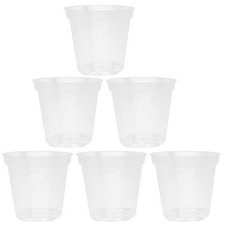  6 Pcs Breathable Planter Transparent Orchid Pots Clear Orchid Pot