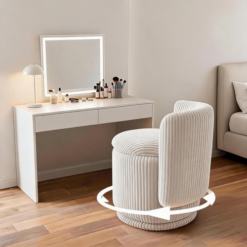Velvet corduroy vanity chair - vanity,