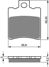 Brake Disc Pads Front R/H Goldfren for 2002 MBK YH 50 Flipper