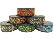 10m Jacquard Woven Ribbon-Trim  Celtic Knot Various colors 35mm
