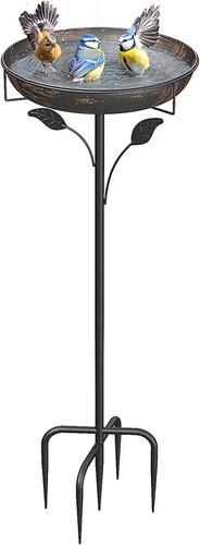Weldun metal bird bath - metal,