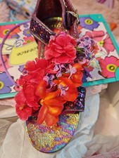 Irregular Choice Sandals Sunny Dawn, EU42 UK8, Purple, Flowers, New