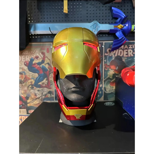 Iron man mk5 gold helmet - iron,