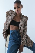 ZARA VELVET PRINT  LINED