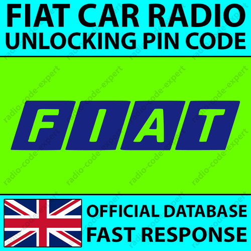 Fiat radio unlocking - radio, code