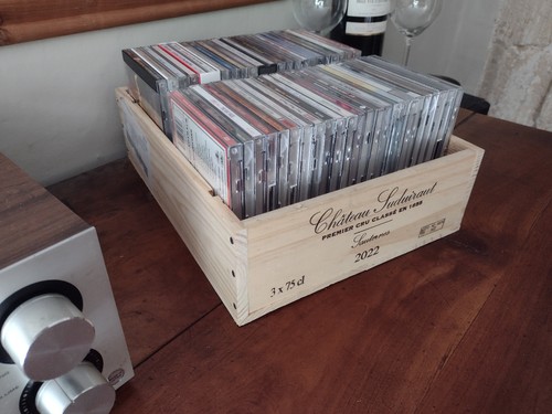 Storage wine box crate - cd, ~