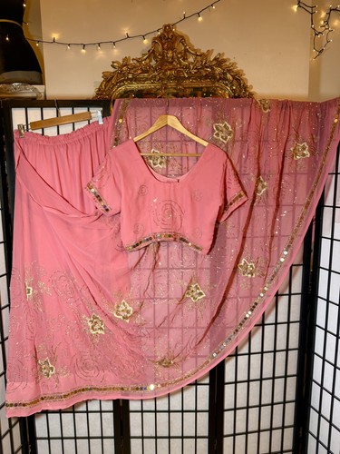 Pink sequin embroidered - sequin,