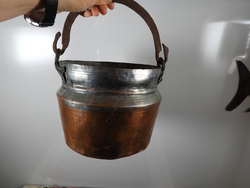 Old turkish copper bucket - old,