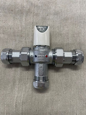 ALTECH 22MM TMV 3/2 THERMOSTATIC MIXING VALVE 2 IN 1 ADJ TEMP RANGE 30°-50°