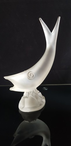 Mid century murano glass satin - glass,
